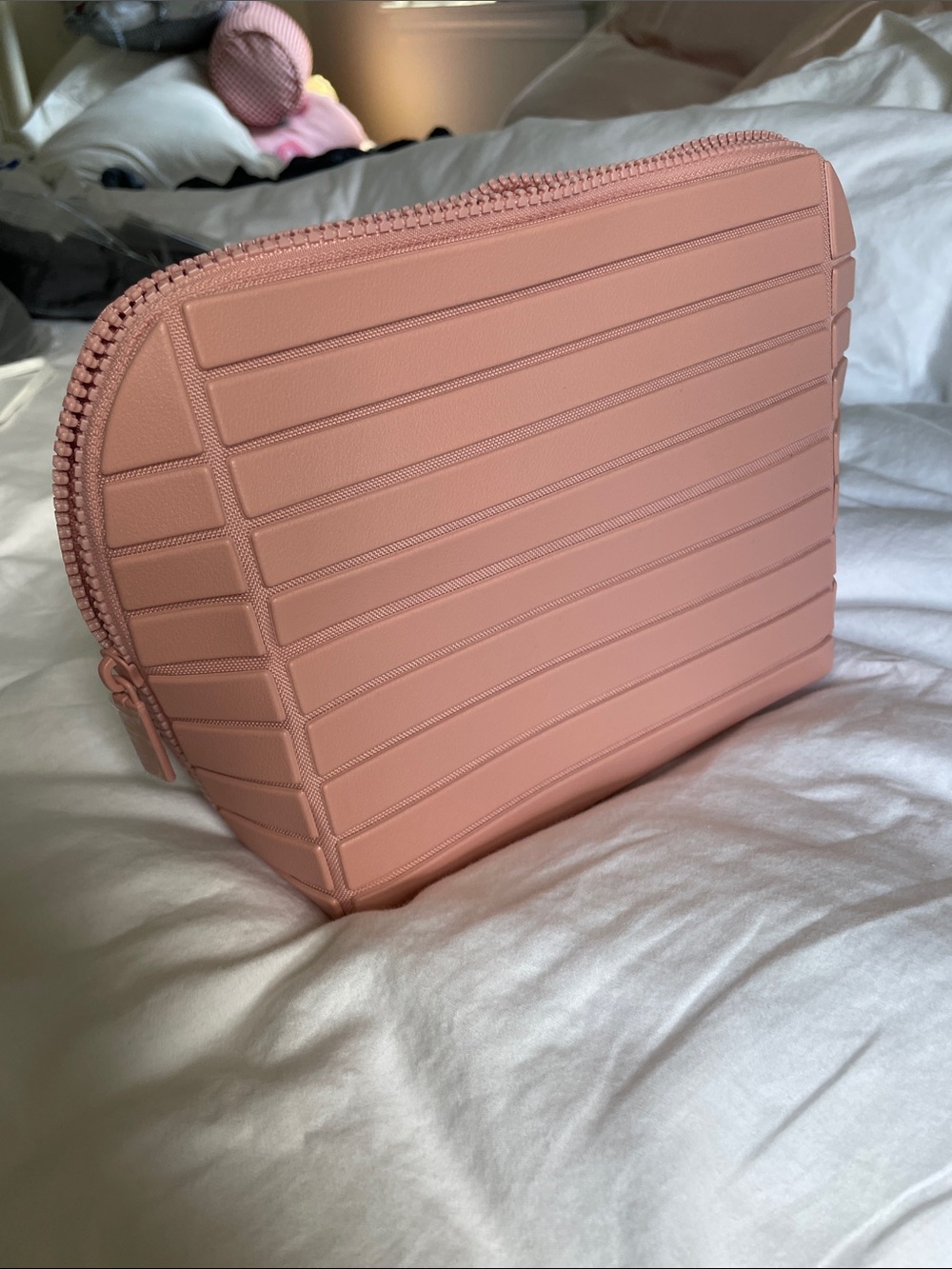 Parallelle Pink PVC Cosmetic Pouch